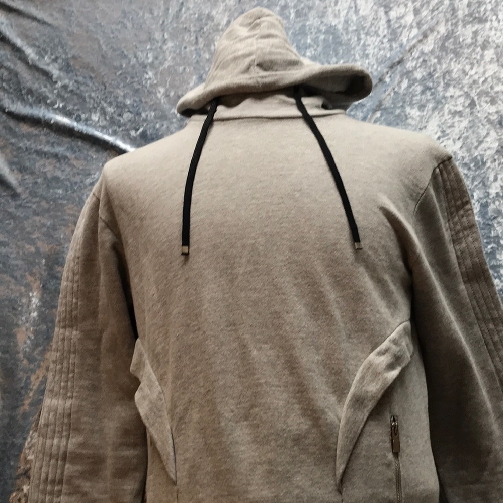 Zara Experimental long line Light Gray Hoodie